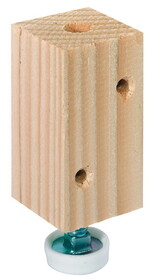 Hafele 637.12.229 Base Leveler,With Mounting Block,M8 Length:55 mm (2 3/16") With 35 mm (1 3/16") Screw