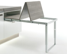 Hafele 642.19.927 Pul-ut table and folding fitting, with folding table leg,562.00 mm,22 1/8"