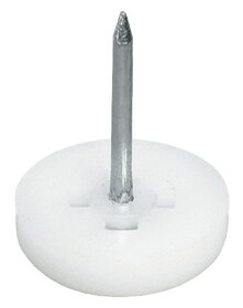 Hafele 650.02.100 Furniture Glide,Height 5 mm,Knock-In &#216;10 mm (3/8"),White