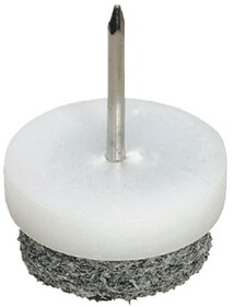 Hafele 650.20.206 Furniture Glide,With Felt Pad,Height 10 mm,Knock-In &#216; 20 mm (13/16")