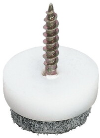 Hafele 650.20.720 Furniture Glide,With Felt Pad,Height 9 mm,Screw-In &#216; 20 mm (13/16")