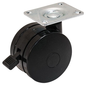 Hafele 660.58.341 Large Twin Wheel Caster, with Brake,&#216;102 mm (4")