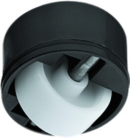 Hafele 661.05.320 Roller-Mini Caster,Load-Bearing Capacity 88 Lbs. Housing &#216; 36 mm,Running Surface:Hard