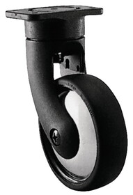 Hafele 663.22.212 Caster,Plate Mount,Load-Bearing Capacity 110 Lbs. Without Brake,Silver