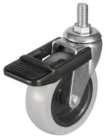 Hafele 663.25.922 Swiveling Caster,M10 Stem,Load-Bearing Capacity 66 Lbs. Wheel &#216;75 mm (3")