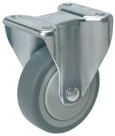 Hafele 670.14.901 Fixed Caster,Plate Mount Wheel &#216;100 mm