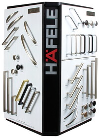 Hafele 732.18.143 Decorative Hardware Tower,Countertop unit with vertical Hafele banners