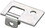 Hafele 774.26.281 End Shelf Rest, KV, For 186 and 187 Brackets, Price/Piece