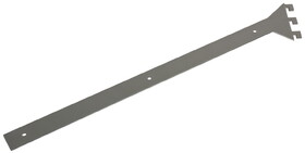 Hafele 793.00.127 Angled Bracket Set, Coloma,Silver; For 1 1/8" thickness