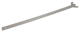 Hafele 793.00.439 Bottom Shelf Bracket Set, Coloma,Depth: 22", 1 1/2" shelf thickness, silver