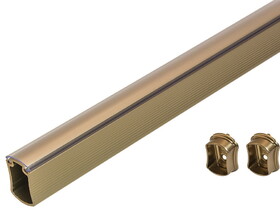 Hafele 801.78.993 Closet Rod with End Supports, TAG Signature Collection,29 3/4", matt gold