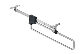 Hafele 805.01.761 Retractable Wardrobe Rail,For screw fixing beneath shelves or cabinet top panels,Nickel-plated,13 lbs.load capacity
