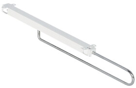 Hafele 805.12.456 Retractable Wardrobe Rail, Steel Runner,Length 300-450&nbsp;mm, 440 mm (17 1/2")