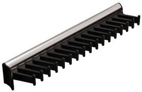 Hafele 807.54.232 Tie Rack,Tag Synergy Collection,17 Hook,11 15/16" With 3/4 Extension Slide,Polished Chrome