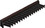 Hafele 807.54.332 Tie Rack, TAG Synergy Collection, 17 Hook, 11 15/16", Price/piece
