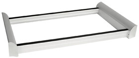 Hafele 807.81.002 Pant Organizer, TAG ENGAGE,Matt aluminum, 30", 24 hangers