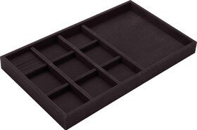 Hafele 811.03.380 Jewelry Tray,2" Depth Velvet Black