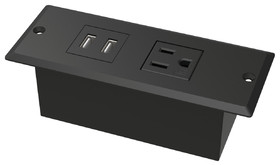 Hafele Power Bar, 1 AC Outlet, 2 USB Ports