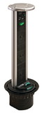 Hafele SensioPod Vertical Powerdock, 3 Outlets, 2 USB Ports, Splashproof
