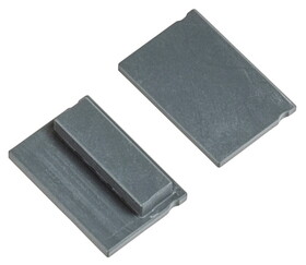 Hafele 833.01.869 End cap, Plastic,for profile 4106, silver colored