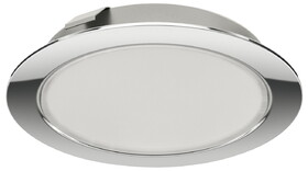 Hafele 833.72.301 Recess Mounted Light,Monochrome,Lighting Led 2047,12 V Drill Hole  :55 mm (2 3/16"),Cool White 4000 K,Polished Chrome
