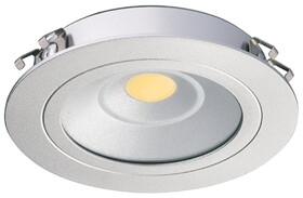 Hafele 833.75.042 Recess Mounted Light,Lighting Led 3010,24 V Drill Hole  :(2 3/8") 60,Light Color:Daylight 6000 K