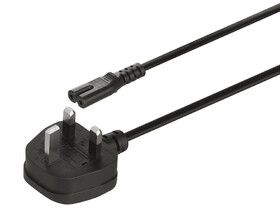 Hafele 833.89.000 Mains Lead,Specialty Power Cord,C7 Socket Country-Specific,Plug Type:Uk,Length:2&Nbsp;M