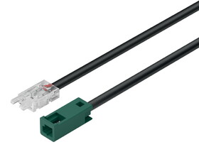 Hafele 833.93.747 Lead with Female Socket and Clip, H&#228;fele Loox5 for LED strip light monochrome 8 mm (5/16"),Length: 100 mm (4"), 5 A/18, 24 V