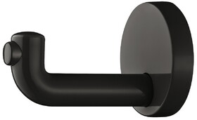 Hafele 842.63.490 Hook With Door Buffer,Polyamide,70 X 105 mm Hewi,Jet Black,&#216;70 mm