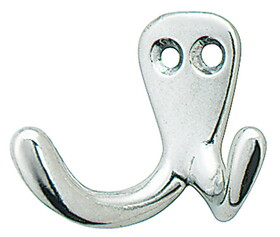 Hafele 845.10.805 Wardrobe Hook,Polished Aluminum 32 X 22 X 42 mm (H X D X W)