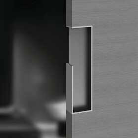 Hafele Flush Pull Handle for Sliding Wood Doors, Contemporary