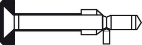 Hafele Mounting Set, One-Sided with Decorative Rose, for Pull Handles