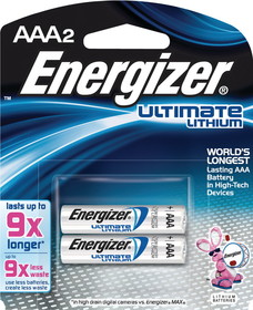 Hafele 910.54.943 Energizer E2 Ultimate Battery, Lithium, AAA, 1.5v