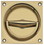 Hafele 910.60.108 Flush Ring Pull Handle, Brass, Price/Piece
