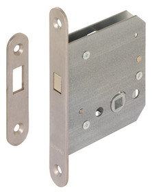 Hafele 911.26.340 Mortise lock, for sliding doors, with compass bolt, Startec, bathroom/WC