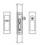 Hafele 911.26.803 Sliding/Pocket Door Lock, Entry with Single Cylinder
