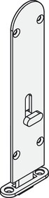 Hafele 911.62.751 Flush Bolt, Brass,Al Fresco Summit, 190 mm (7 1/2"), EPD Black