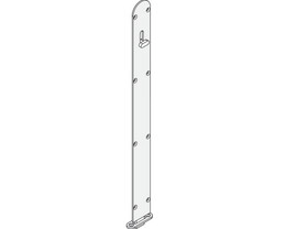 Hafele 911.62.753 Flush Bolt,Brass Al Fresco Summit,450 mm (17 11/16"),Epd Black