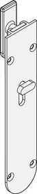 Hafele 911.62.513 Flush Bolt,Top Mounted,With Offset Bolt,Lockable Al Fresco Summit,190 mm (7 1/2"),Satin Nickel