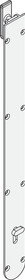 Hafele 911.62.771 Flush Bolt, Top Mounted, with Offset Bolt,Al Fresco Summit, 450 mm (17 11/16"), EPD Black