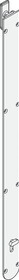 Hafele 911.62.773 Flush Bolt, Top Mounted, with Offset Bolt, Brass,Al Fresco Summit, 600 mm ( 23 5/8"), EPD Black