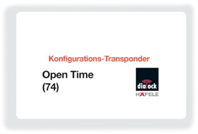 Hafele 917.42.021 Configuration Key Card, Open Time 74, Dialock&#174;