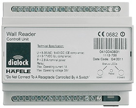 Hafele 917.91.100 Electronic control unit, WTC 100, Dialock, Tag-it ISO, 4 relays, with energy storage capacity CAP