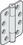 Hafele 926.21.003 Heavy Duty Ball Bearing Hinge, Stainless steel, Price/Piece