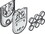 Hafele 940.40.038 Patch Suspension, With patch fitting for laminated glass/tempered safety glass, Price/Piece
