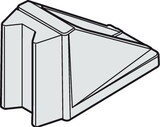 Hafele 940.40.052 Door Stop,Floor Mounted,Aluminum For Hawa,Matte Chrome