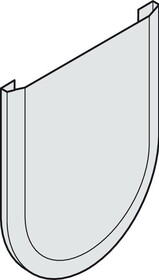 Hafele 940.40.023 Cover Cap,For Patch Suspension,Round For Hawa Junior,Ordena,Plastic,Stainless Steel Colored,Round,4 Pieces Each