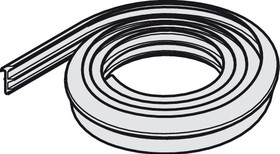 Hafele 940.41.065 Rubber Profile, for Fixed Glass Panels (13/32" x 1/2") 10-12.7 mm