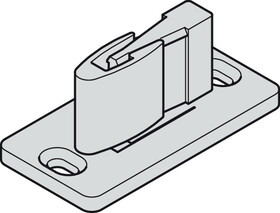 Hafele 940.42.203 Floor Guide, Slido Classic 40-P-120-P,for H&#228;fele Slido D-Line11, Plastic, black