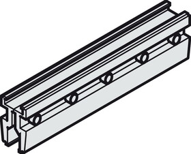 Hafele 940.43.067 Glass Clamp Shoe Set, Slido D-Line11 80L/120L,Aluminium, for glass thickness 12-12.7 mm, length: 200 mm